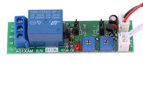 Modulo di Timer con 6 Timer Ciclici Regolabili e Contattore di Ritardo - Installazione Facile - 5V 12V 24V - Ideale per Automazione - Timer Regolabile da 0 a 120 minuti