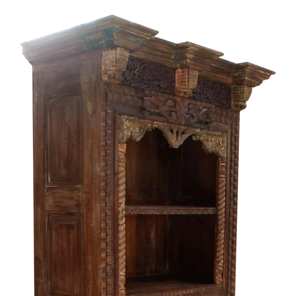 Scaffale in legno marrone 99x53x217h cm