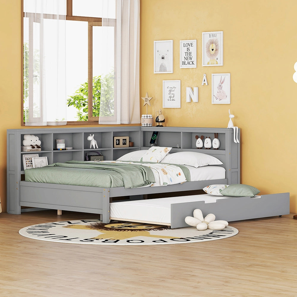 Divano letto matrimoniale - Xylo - 140x200 cm - Grigio - Trasformabile