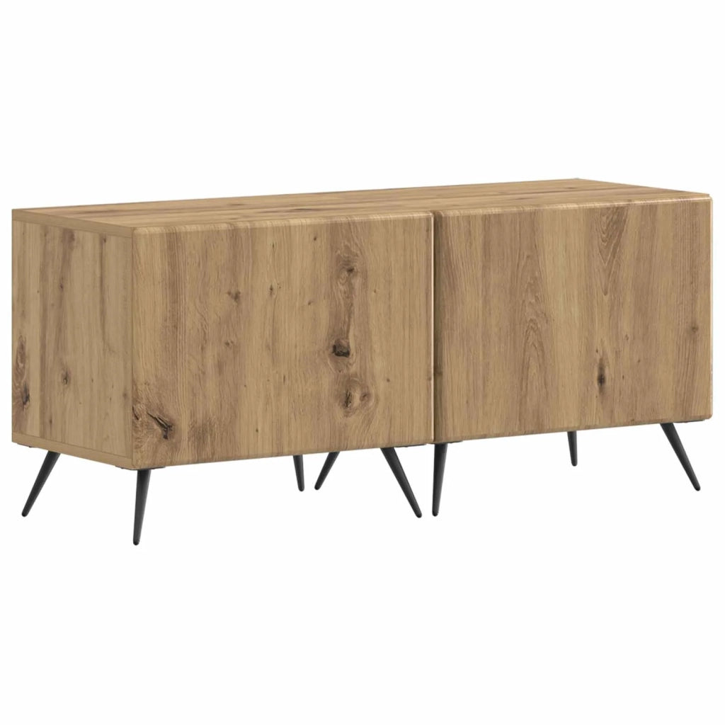 Mobile TV LED a 5 pezzi Rovere Artigianale Legno ingegnerizzato 3416932