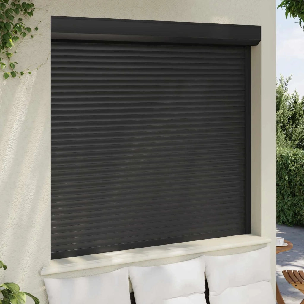 Persiana a rullo Antracite 160 x 150 cm Alluminio e poliuretano 42047074