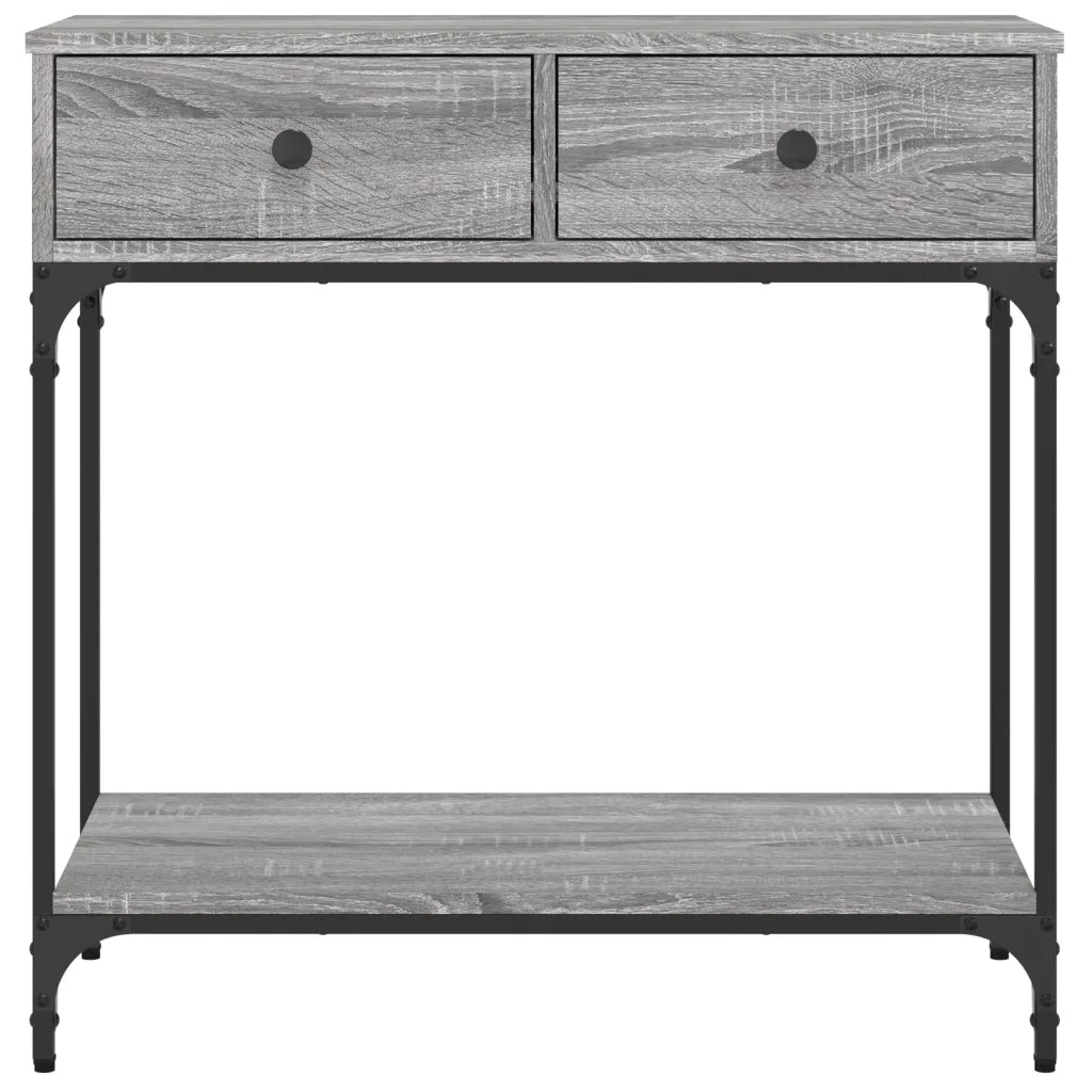 Tavolino Consolle Grigio Sonoma 75x34,5x75cm Legno Multistrato 833401