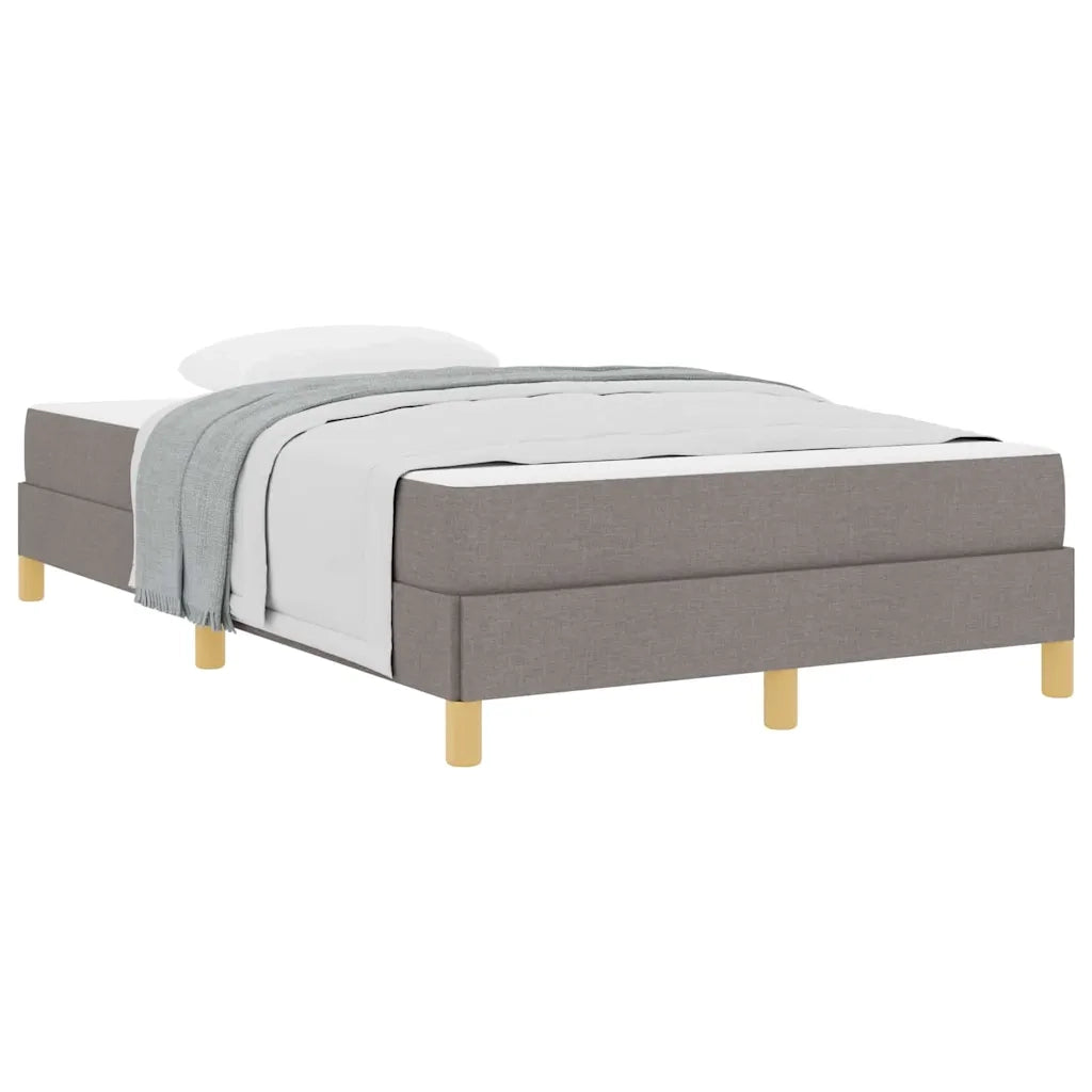 vidaXL Letto a molle Tortora e Marrone 120 x 190 cm
