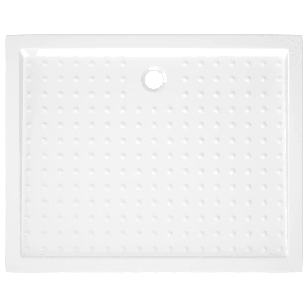 Piatto Doccia con Superficie Puntinata Bianco 80x100x4cm in ABS