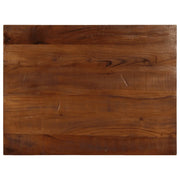 Piano Tavolo 80x70x2,5 cm Rettangolare in Massello di Recupero