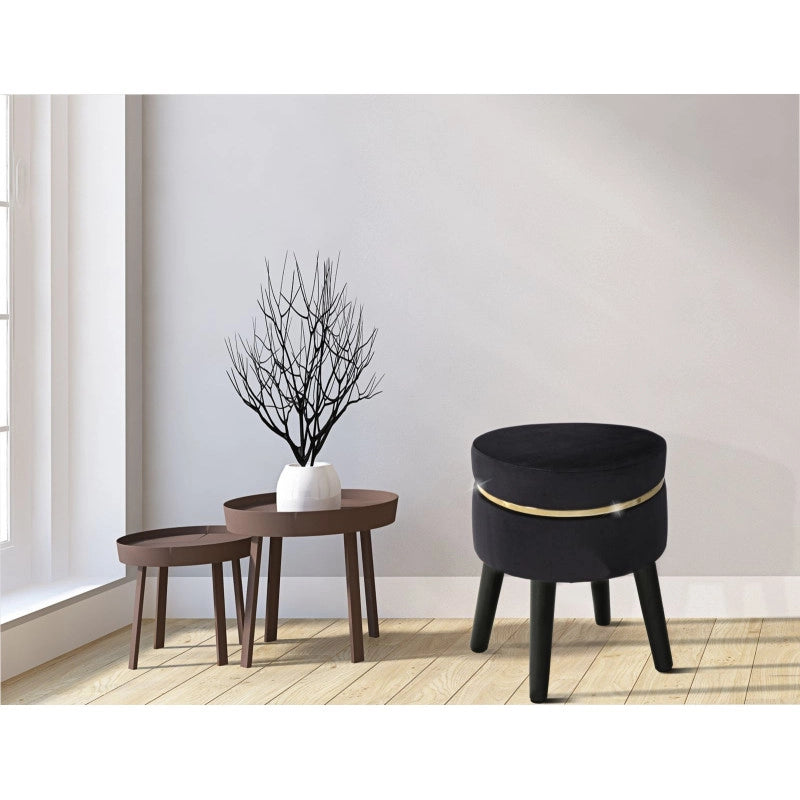 Sgabello Paris Nero cm ø 35x40,5