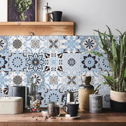 Tegelstickers per muur 24 pezzi - Stickers per pavimento autoadesivi acqua-resistenti per cucina e bagno
