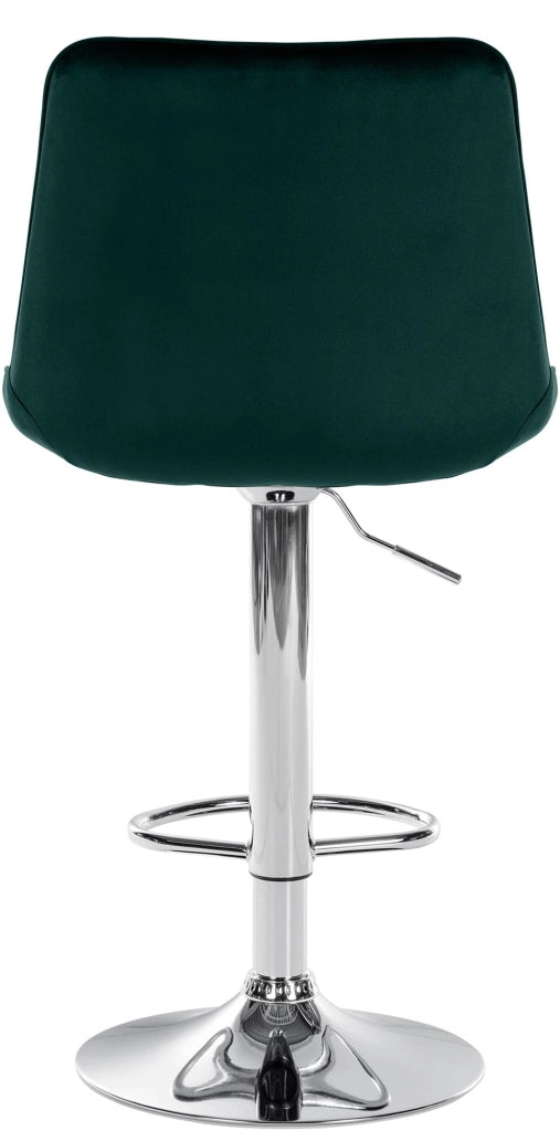 2er Set Barhocker Toni Samt chrom