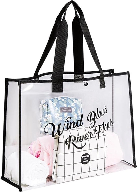 Tas trasparente da trasporto e Gym Clear Bag, per lavoro, sport, giochi e concerti