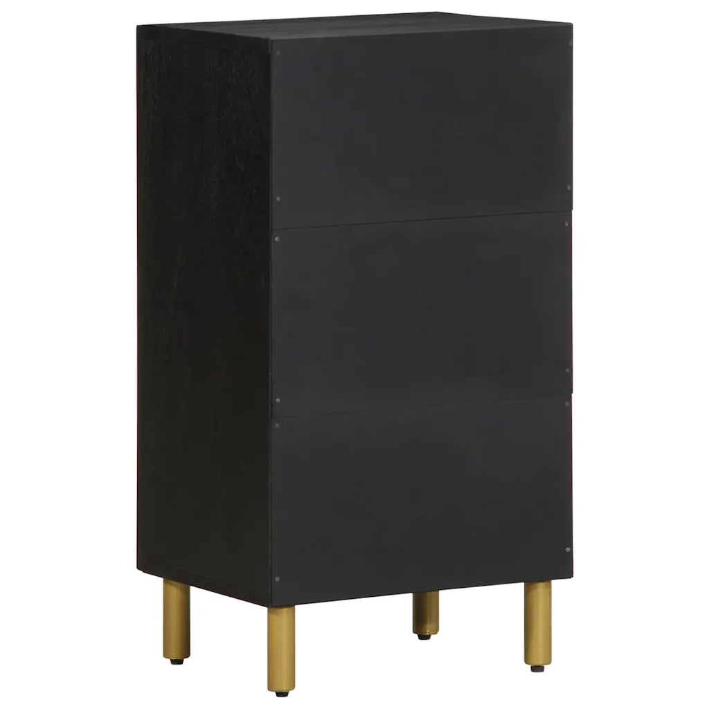 Credenza Nera 40x33x75 cm in Legno Multistrato