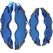 Trade Shop - 2 Copri Pinza Per Disco Freno Copertura Auto Color Blu Abs Protezione Universale -