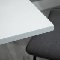 Tavolo da Bar Regolabile in Altezza, con Piano Girevole a 360° e Base in Metallo Stabile, Bianco