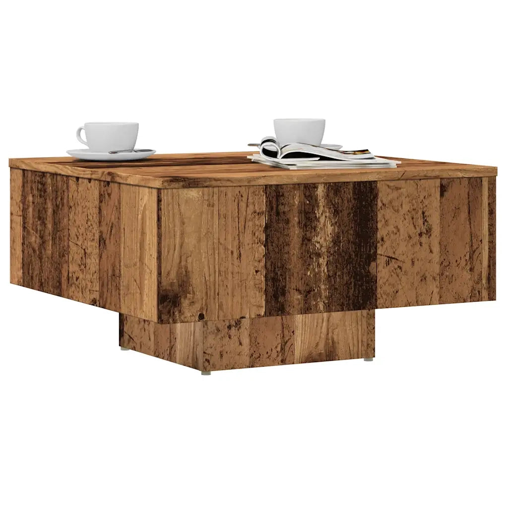 Tavolino Salotto Legno Antico 60x60x31,5 cm Legno Multistrato 856550