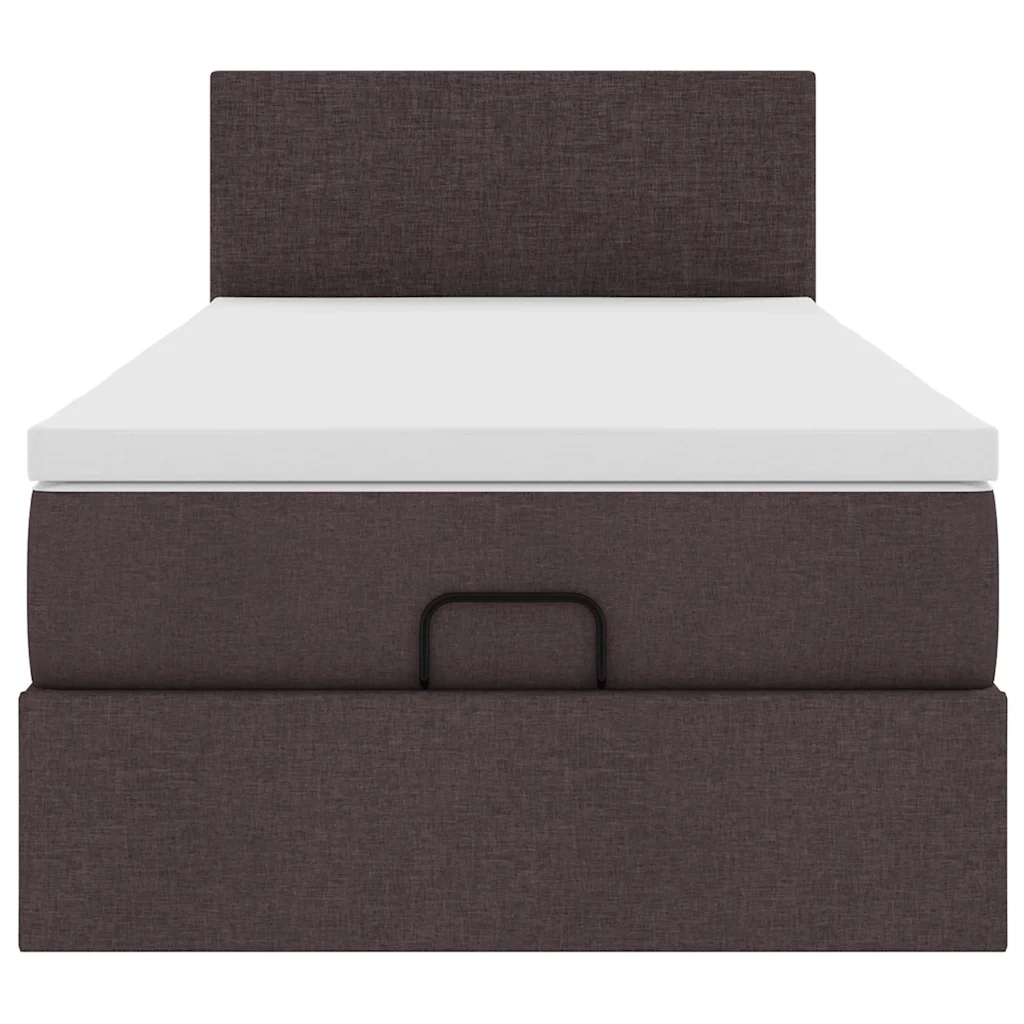 Struttura Letto Pouf con Materasso 80x200 cm in Tessuto 3311334