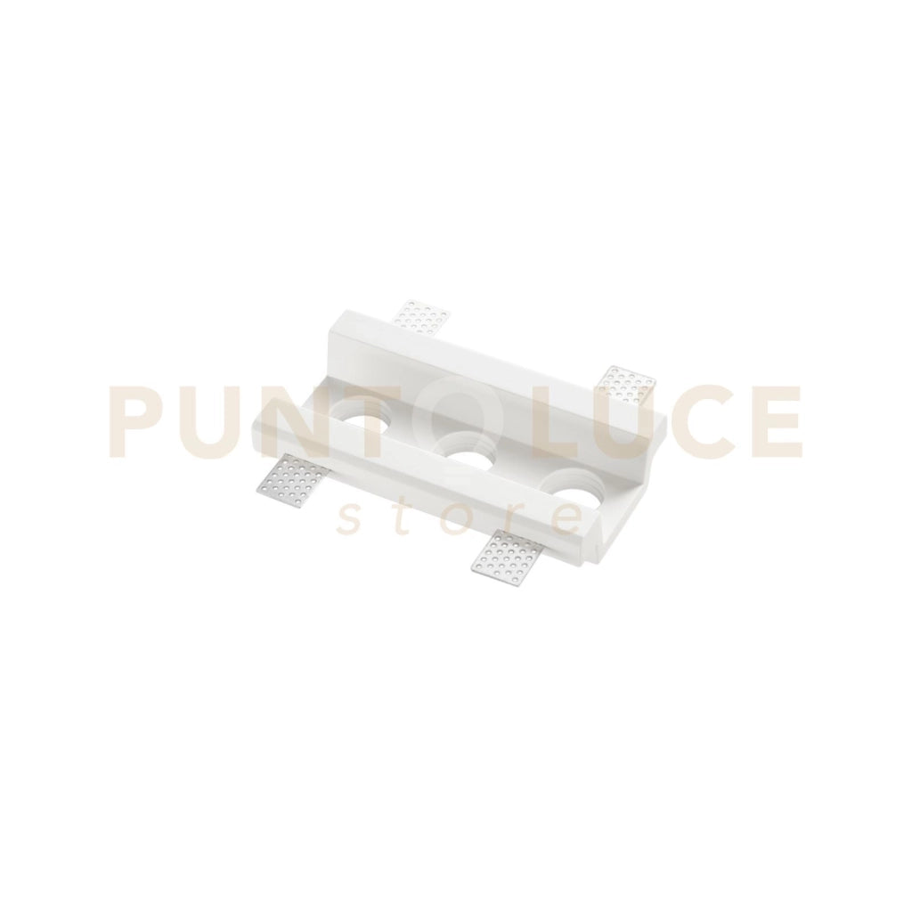 SISTEMA COMPONIBILE DA INCASSO SKILIFT BIANCO 3 LUCI ATTACCO GU10 MINI 20X11X4,5CM
