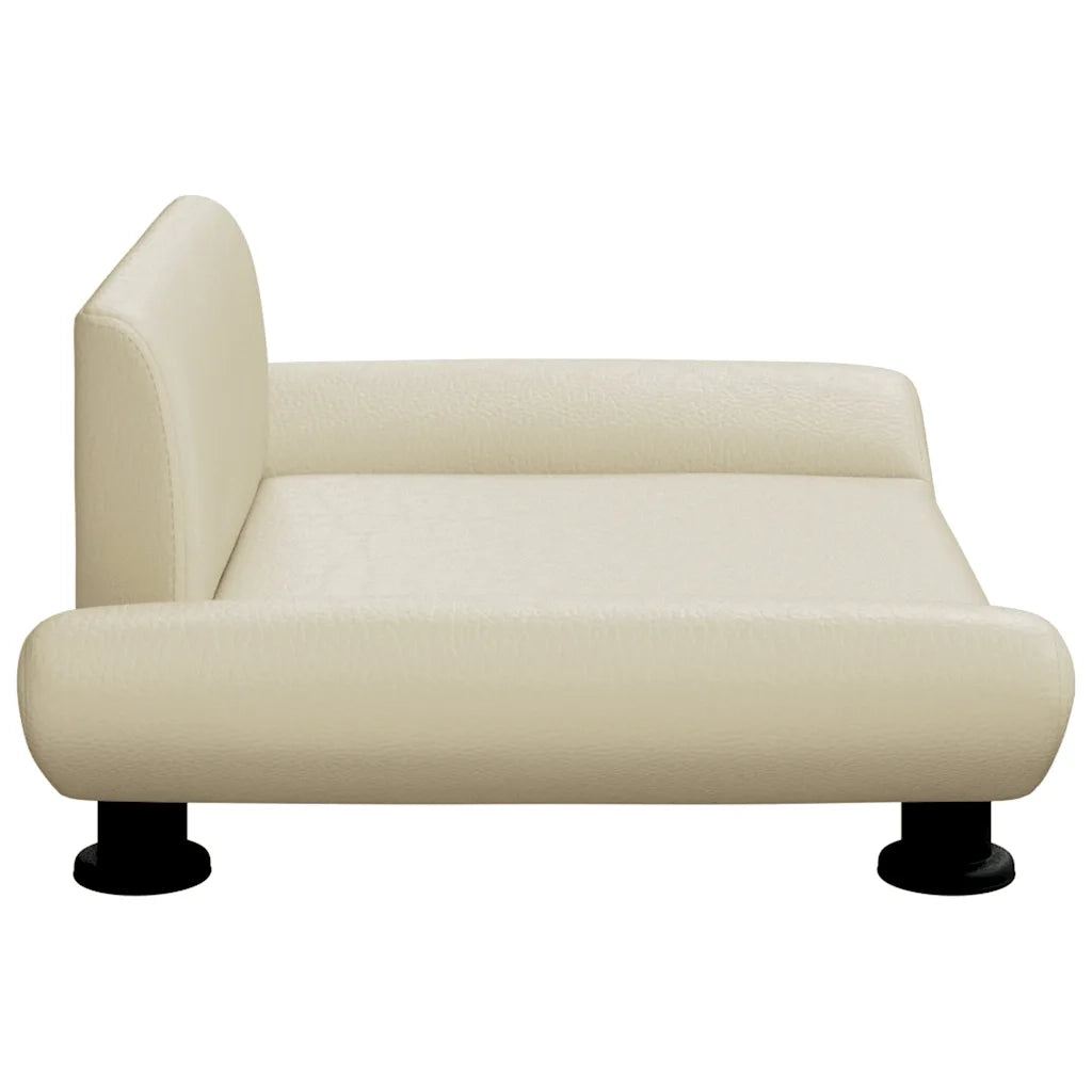 Lettino per Cani Crema 70x45x28 cm in Similpelle