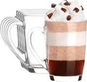 Tazze da Caffè 350ml - Coppe da Caffè Lussuose per Espresso Cappuccino Latte e Tè - Resistenti al Calore Durature e Stilizie - Perfette per Casa Ufficio e Caffè - Tazze da Caffè di Alta Qualità - Set di 6 tazze da caffè set di 6