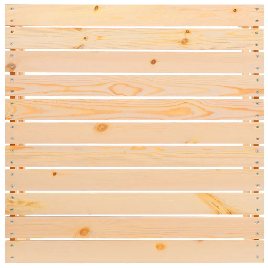 Poggiapiedi da Giardino con Cuscini 2 pz Legno Massello di Pino 807291