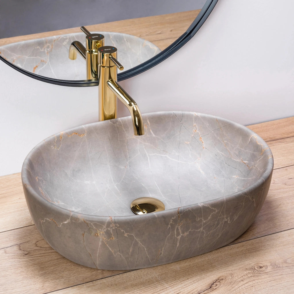 Lavabo Da Appoggio Rea Lara Beige