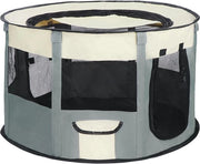 Recinzione per animali, portatile, box per animali, casa per animali, box, tenda per animali, recinzione per animali, area per animali, parco per animali, 87 x 87 x 54 cm (grigio)