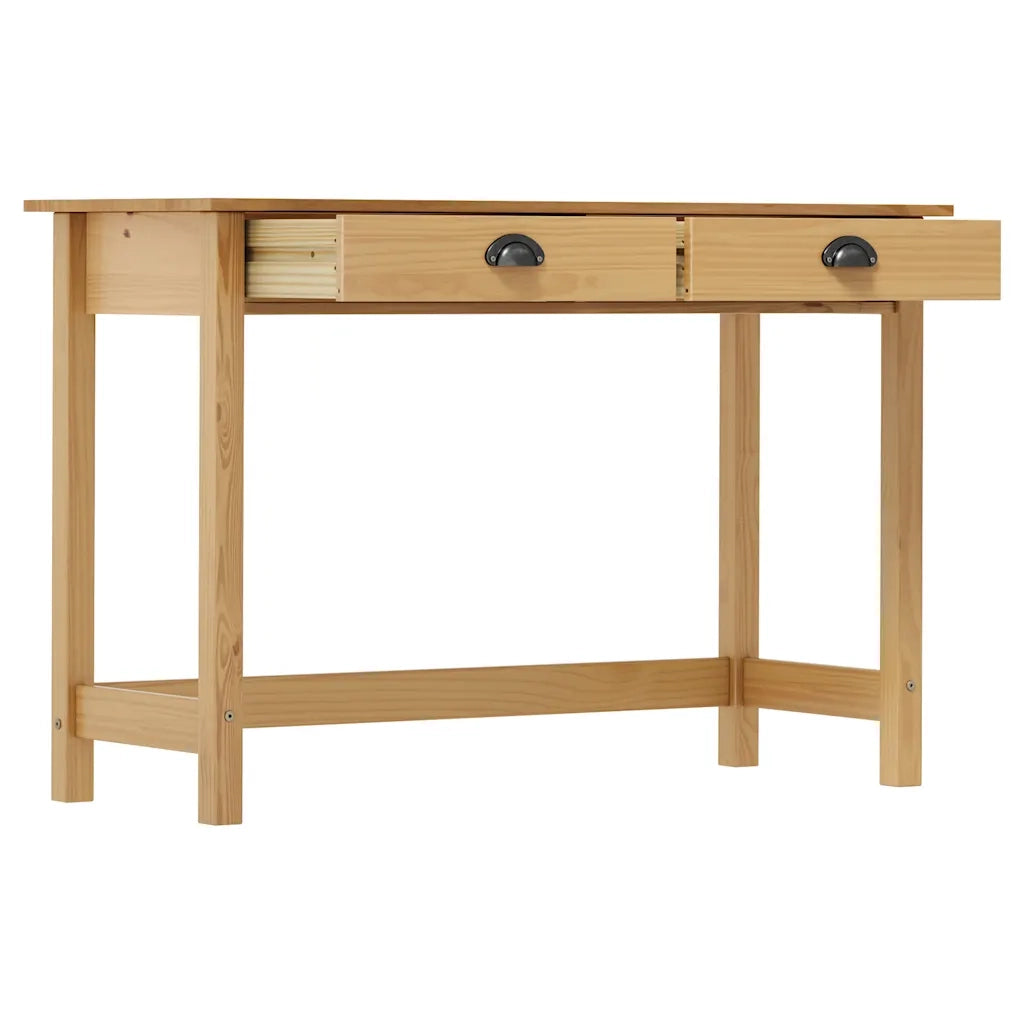 Consolle | Tavolo d'Ingresso Hill con 2 Cassetti 110x45x74 cm in Massello di Pino