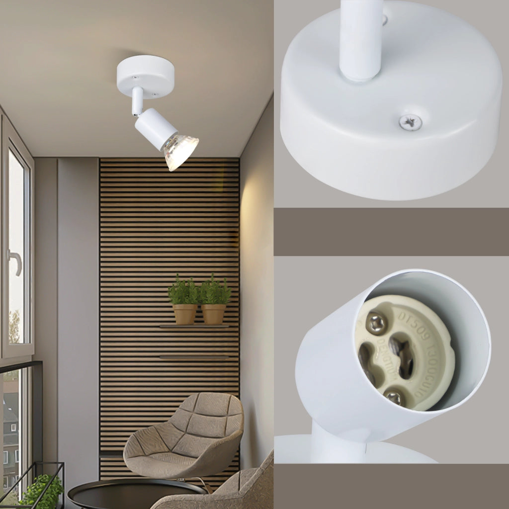 ZMH Faretto da soffitto moderni 1 fiamma GU10 con lampadina inclusa