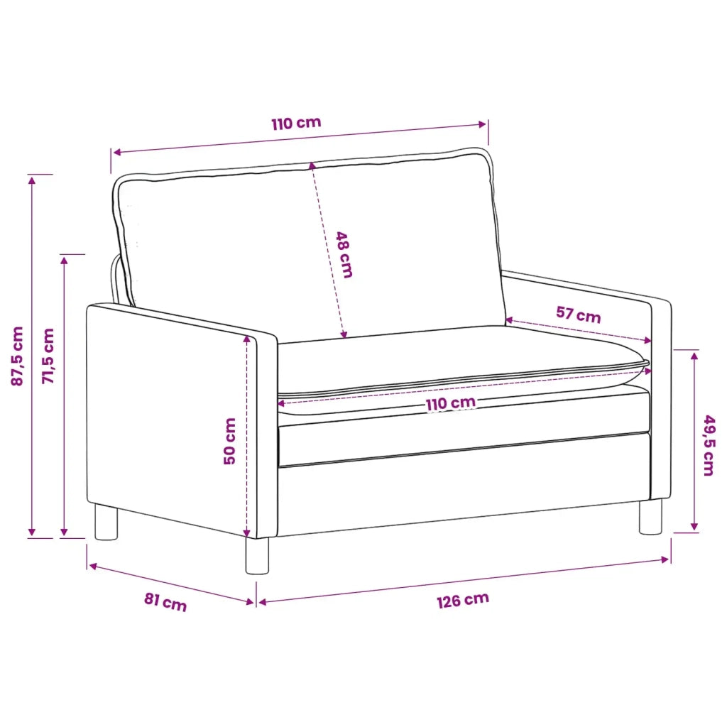 Set di divani 2 pcs Verde Poliestere 3417057