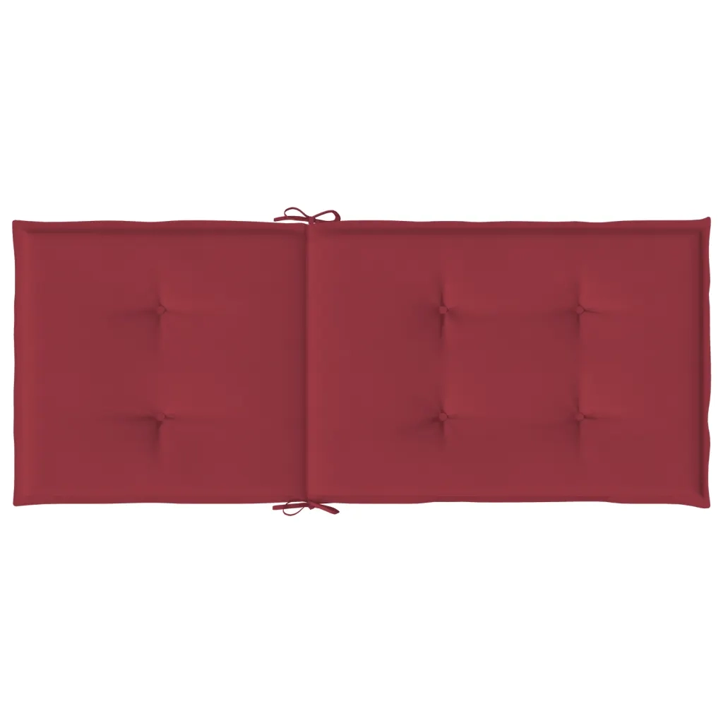 Cuscini per Sedie 4 pz | Cuscini per sedie Rosso Vino 120x50x3 cm in Tessuto