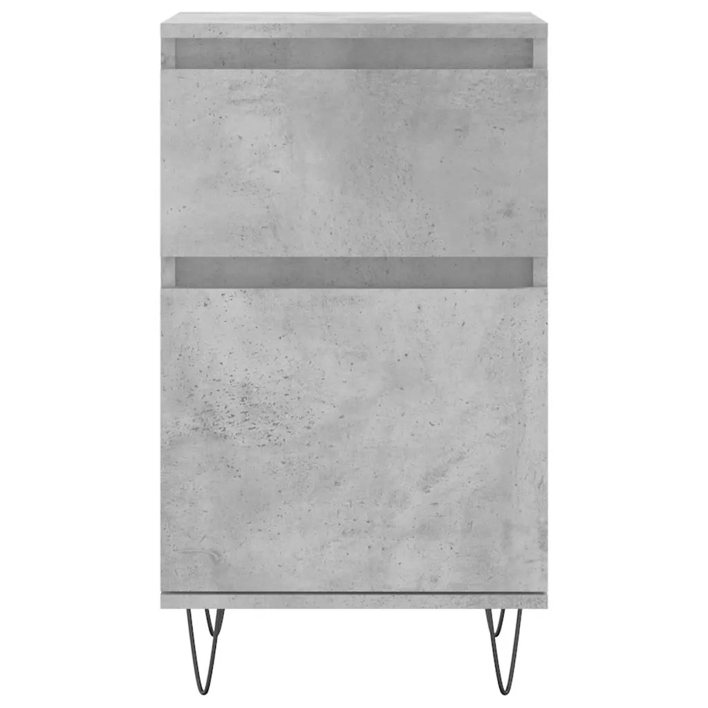 Credenze 2 pz Grigio Cemento 40x35x70 cm in Legno Multistrato 831157