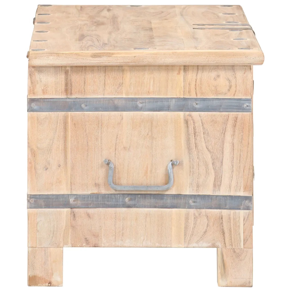 Baule 90x40x40 cm in Legno Massello di Acacia cod mxl 56459