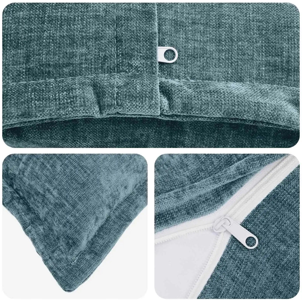 Federa 6 pz HOUTEN Blu 30 x 50 cm Tessuto Chenille 916176