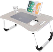 Dienblad Opklapbaar per letto - Ideale per laptop, libri e colazione - Tavolo da notte multifunzionale - 60x40x26 cm