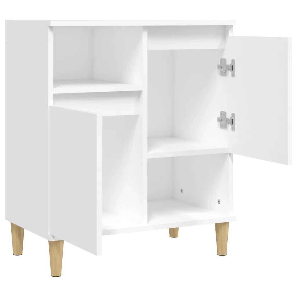 Credenza-Buffet-Armadio da cucina Bianca 60x35x70 cm in Legno Multistrato 261275
