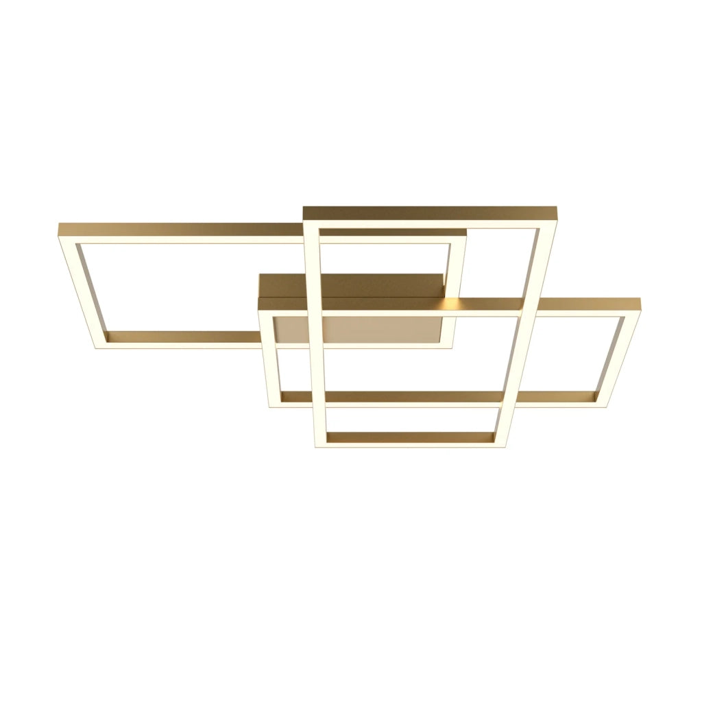 Maytoni Plafoniera Moderna Rida 3 luci LED integrato oro metallo