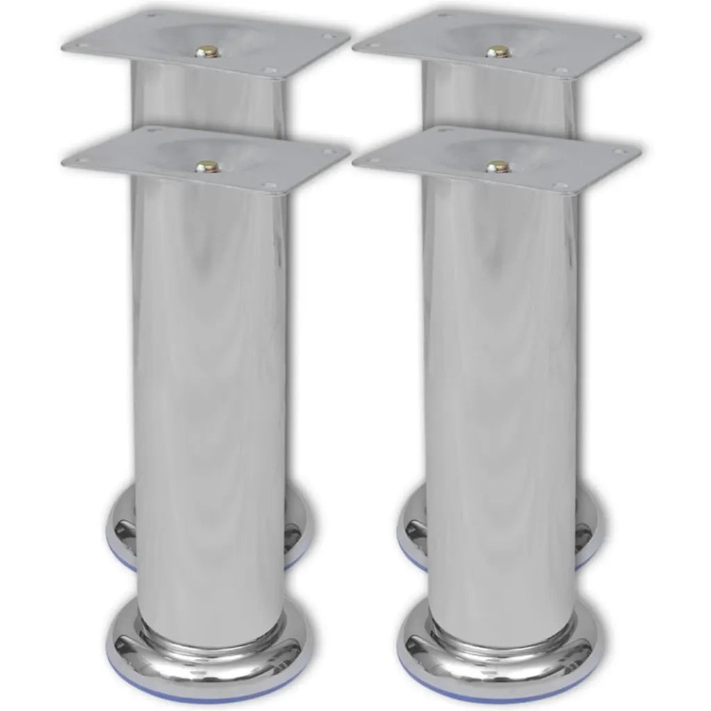 Set 4 gambe rotonde per sofa cromate 180 mm cod mxl 71539