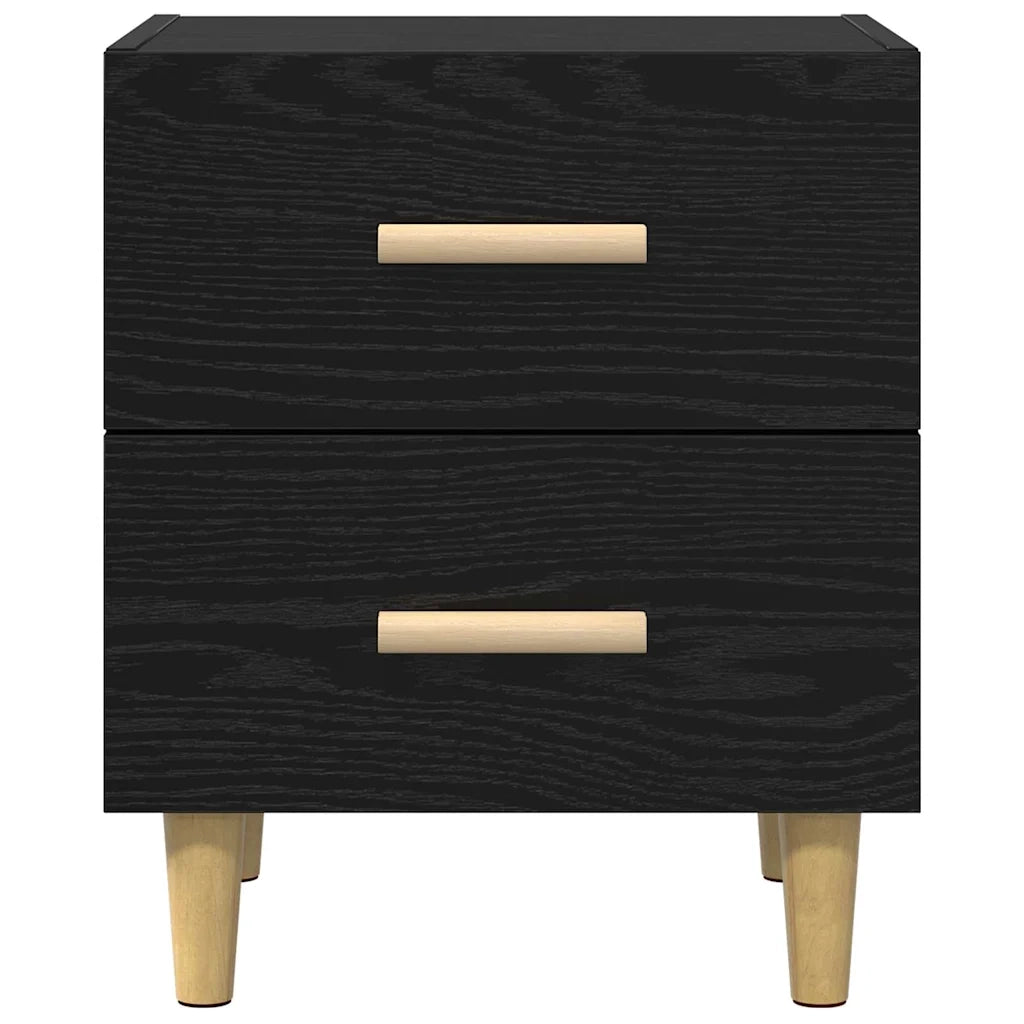 Armadietto per letto 2 pz Rovere Nero 40 x 35 x 47.5cm CFW9456257