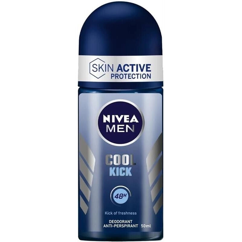 NIVEA MEN DEODORANTE UOMO COOL KICK ROLL- ON ANTITRASPIRANTE REGOLA LA TRASPIRAZIONE PER 48H 50 ML
