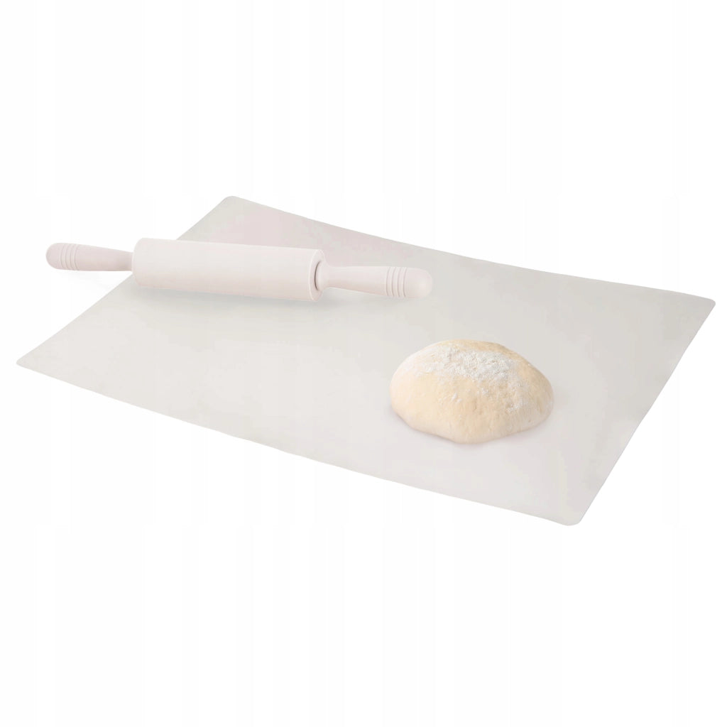 Tappetino da pasticceria grande in silicone KADAX 60x40 cm + mattarello rotante in silicone