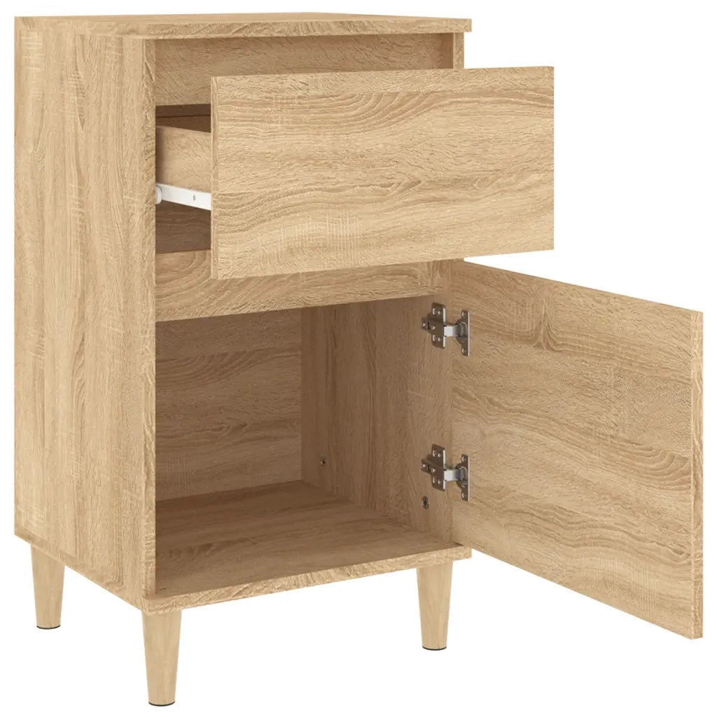 Comodini 2pz-Set di 2 Tavolino da notte Rovere Sonoma 40x35x70 cm