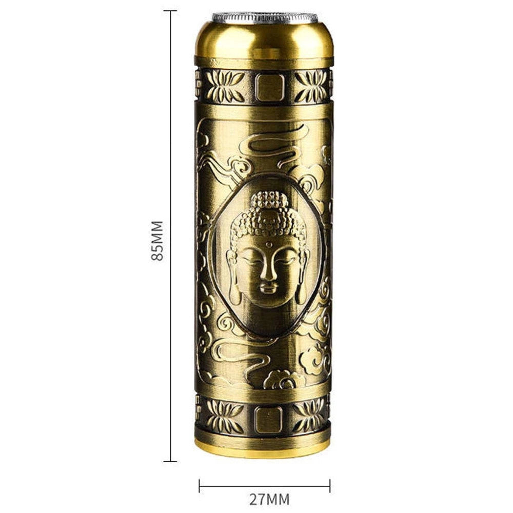 Trade Shop - Mini Rasoio Vintage Dorato Elettrico Ricaricabile Tascabile Rasatura Barba Baffi -