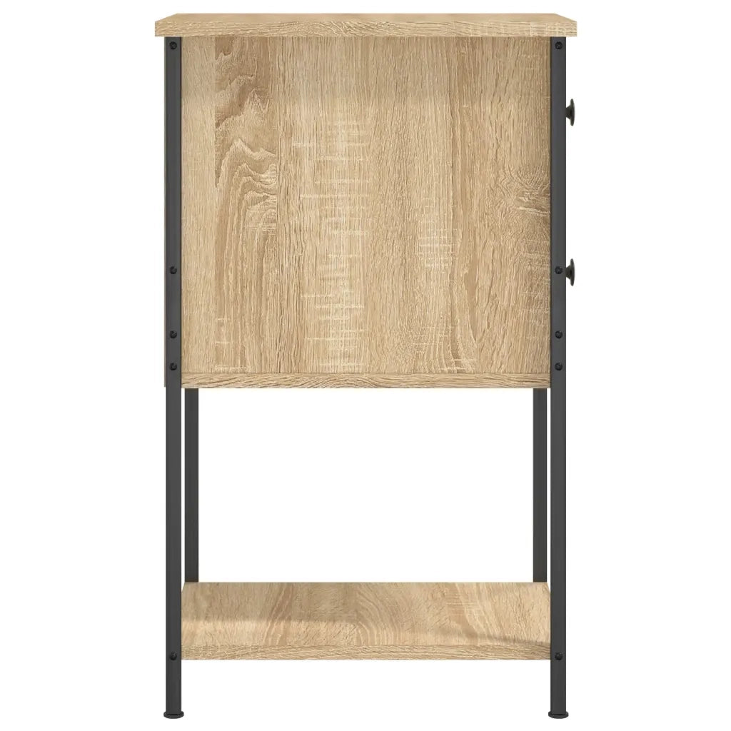 Comodini 2 pz Rovere Sonoma 32x42x70 cm in Legno Multistrato