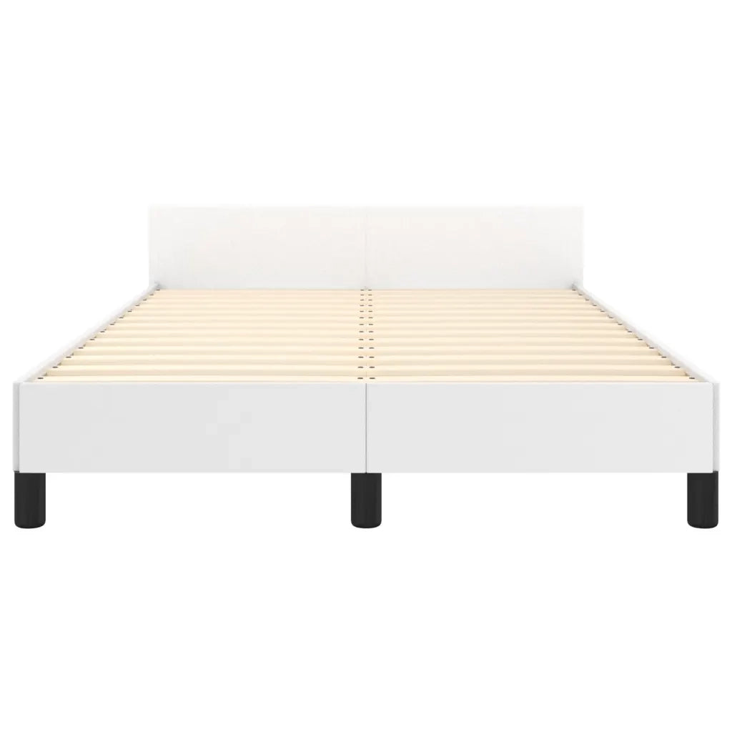 Giroletto senza Materasso-Struttura Letto Bianco 120x190 cm Similpelle 315623