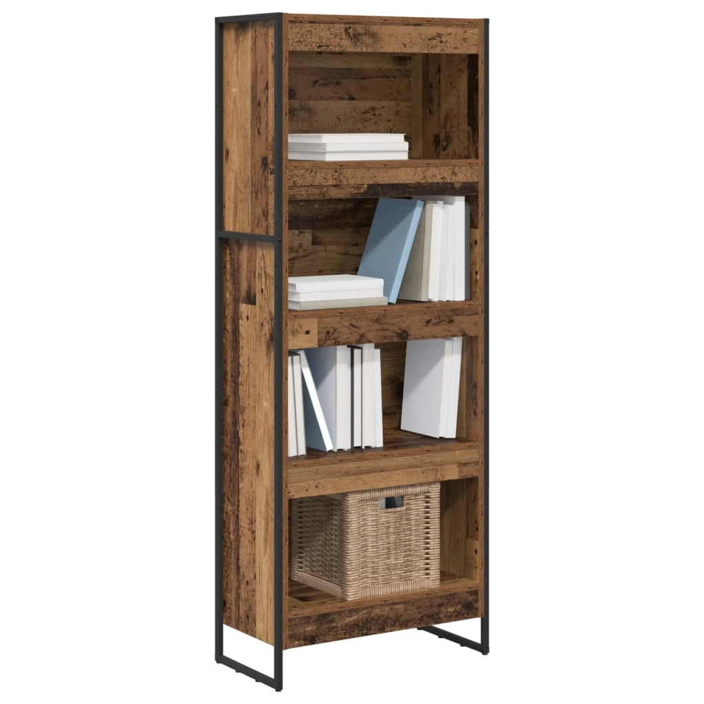 Armadio per Libri Legno vecchio 60 x 30 x 155 cm