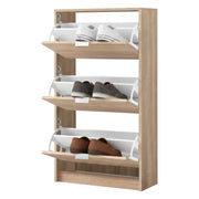 Mobile Portascarpe Marradi, Scarpiera 6 Ripiani, 67x28x119h cm Marrone Rovere