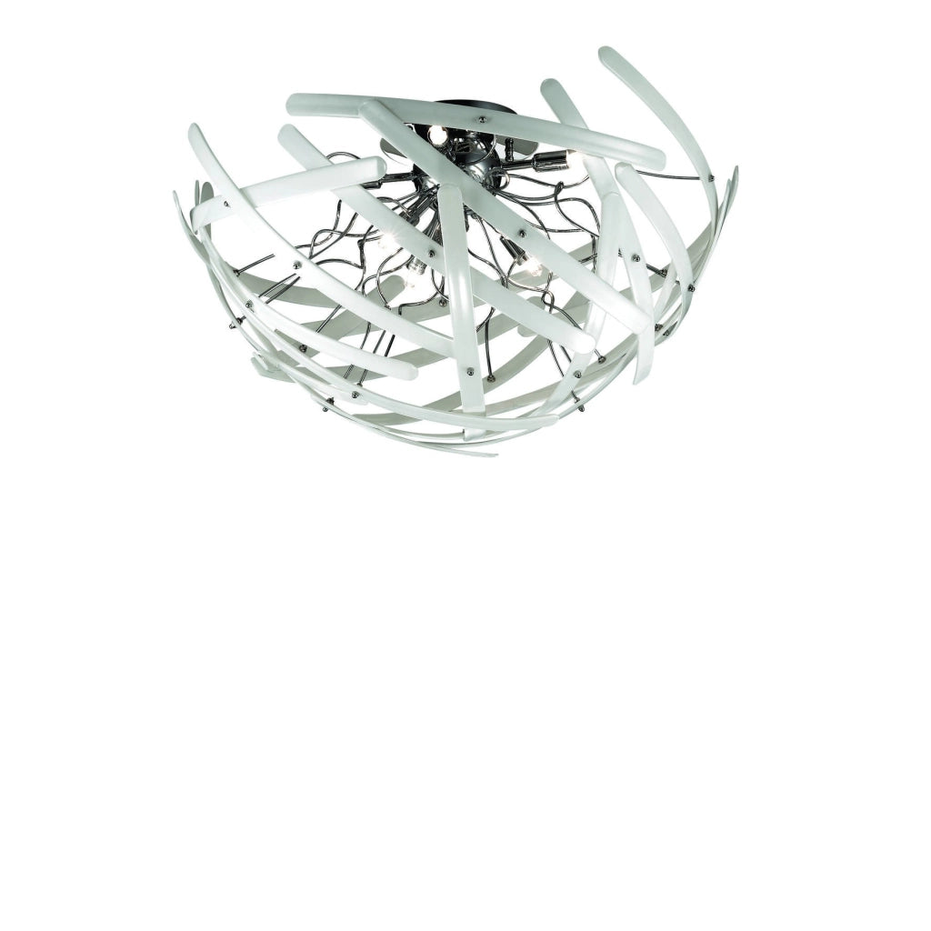 Vergato, Lampada da Soffitto Materiale Struttura in Vetro, Bianco