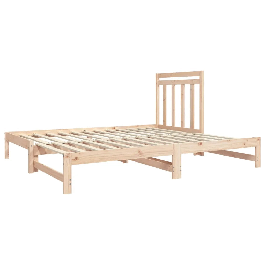 Dormeuse Estraibile 2x(90x190) cm Legno Massello di Pino