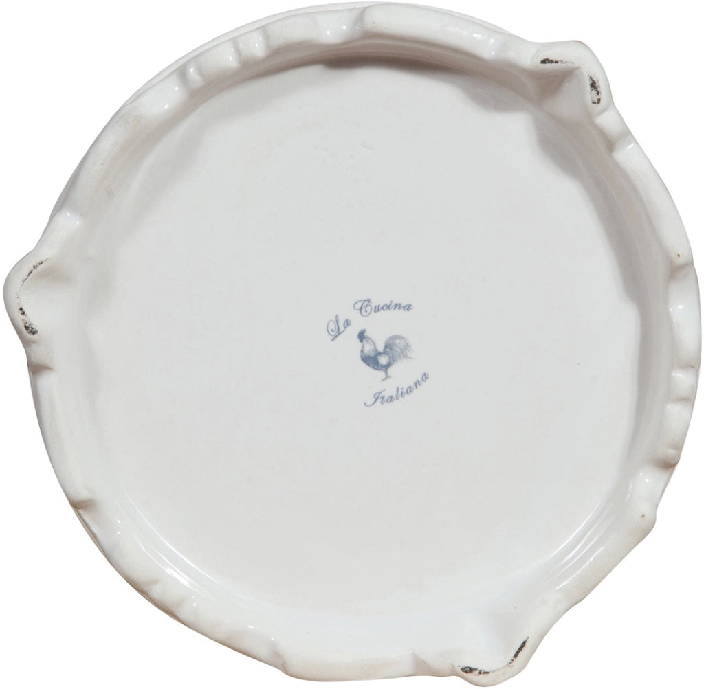 Biscottini Barattolo CAMOMILLA in porcellana bianca Shabby L16xPR16xH24,5 cm