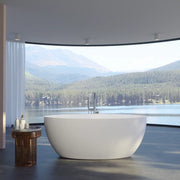 Vasca da bagno freestanding 170cm bianco lucido Mod. Leonor
