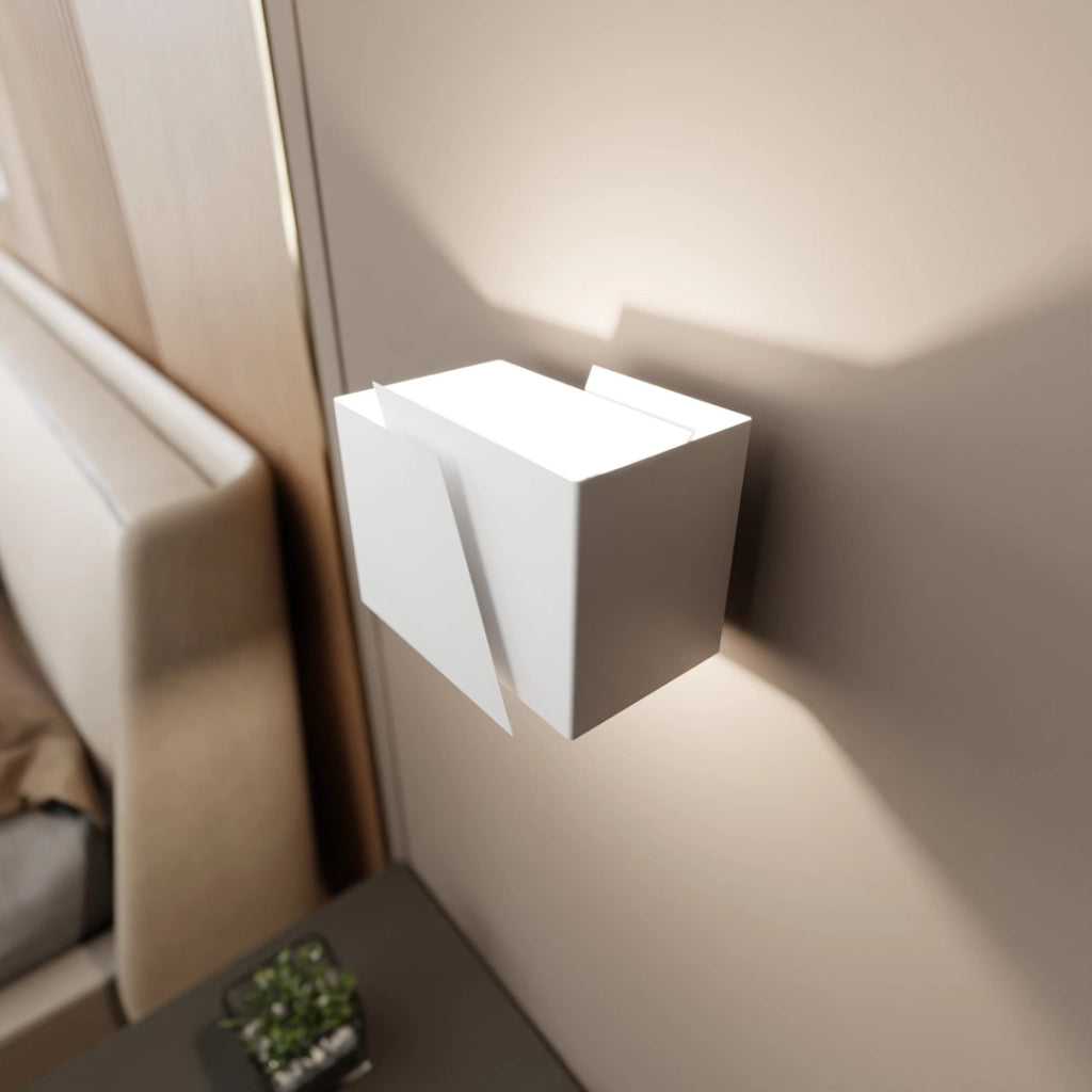 Applique Emibig Frost bianca metallo 1 luce G9 17cm
