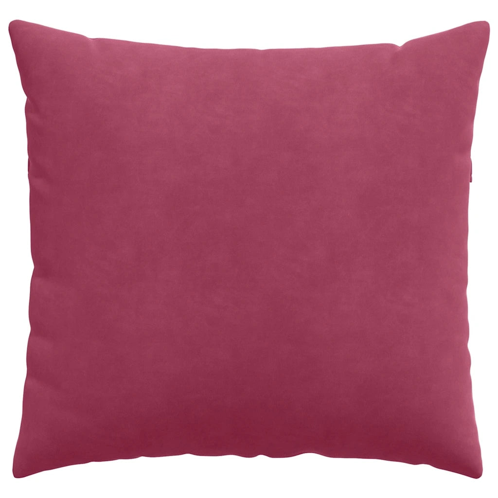 Cuscini da Divano 2 pcs Rosso Vino 50 x 50 cm Tessuto in Cords